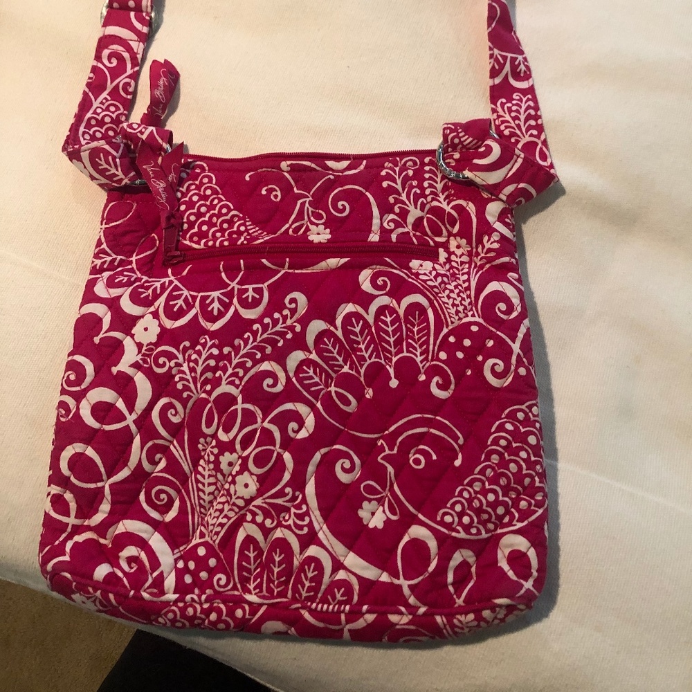 Vera Bradley pink flora satchel